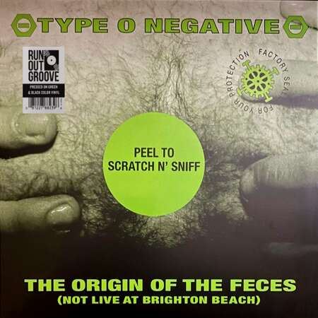 Type O Negative - The Origin Of The Feces (Not Live At Brighton Beach) 2x Green w/Black Marble Vinyl LP Remastered