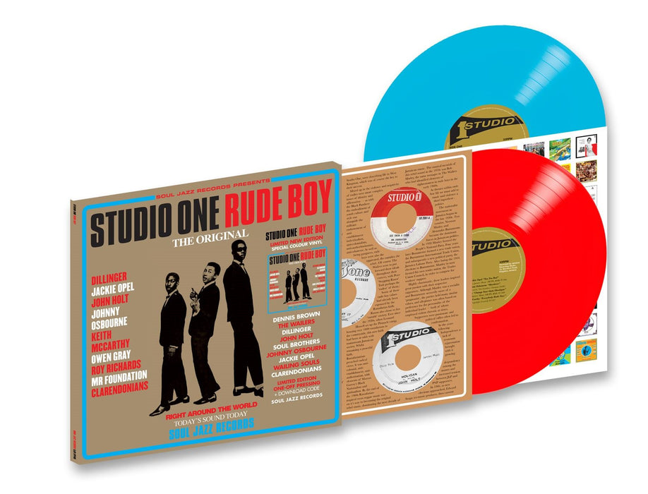 Soul Jazz Records Presents: Studio One Rude Boy - V/A RSD 2024 2x Red / Cyan Vinyl LP