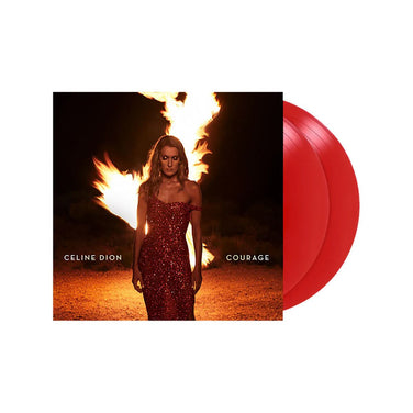 Céline Dion - Courage 2x Ruby Red Vinyl LP Reissue
