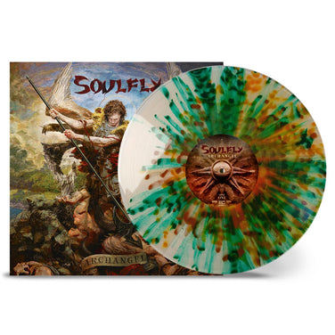 Soulfly - Archangel 10th Anniversary Edition Natural Green Orange & Brown Splatter Vinyl LP
