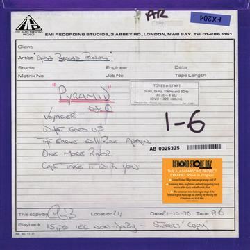 The Alan Parsons Project - Pyramid ‘Work in Progress’

 RSD 2024 Orange Vinyl LP