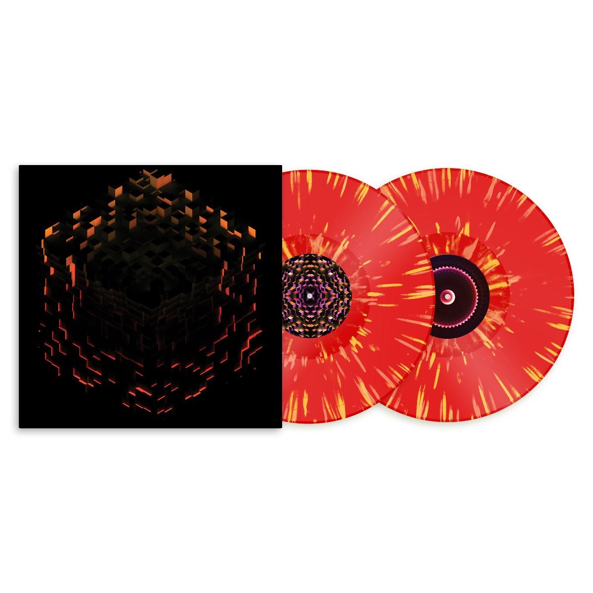 Minecraft Volume Beta - C418 2x Red Orange & Yellow Splatter Vinyl LP Repress