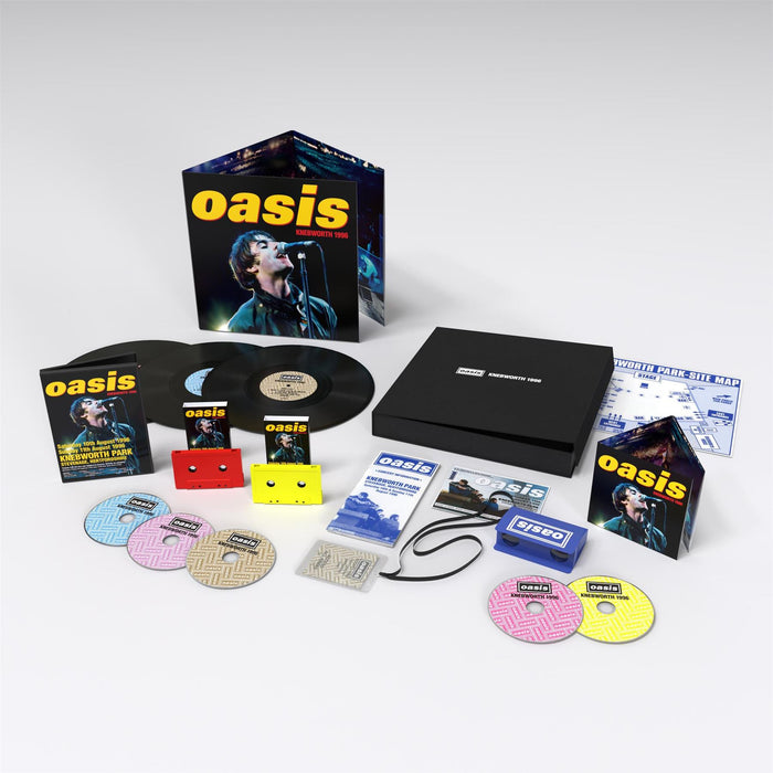 Oasis - Knebworth 1996 Box Set  3x Vinyl LP + 2 Cassette + 2CD + 3DVD Box Set