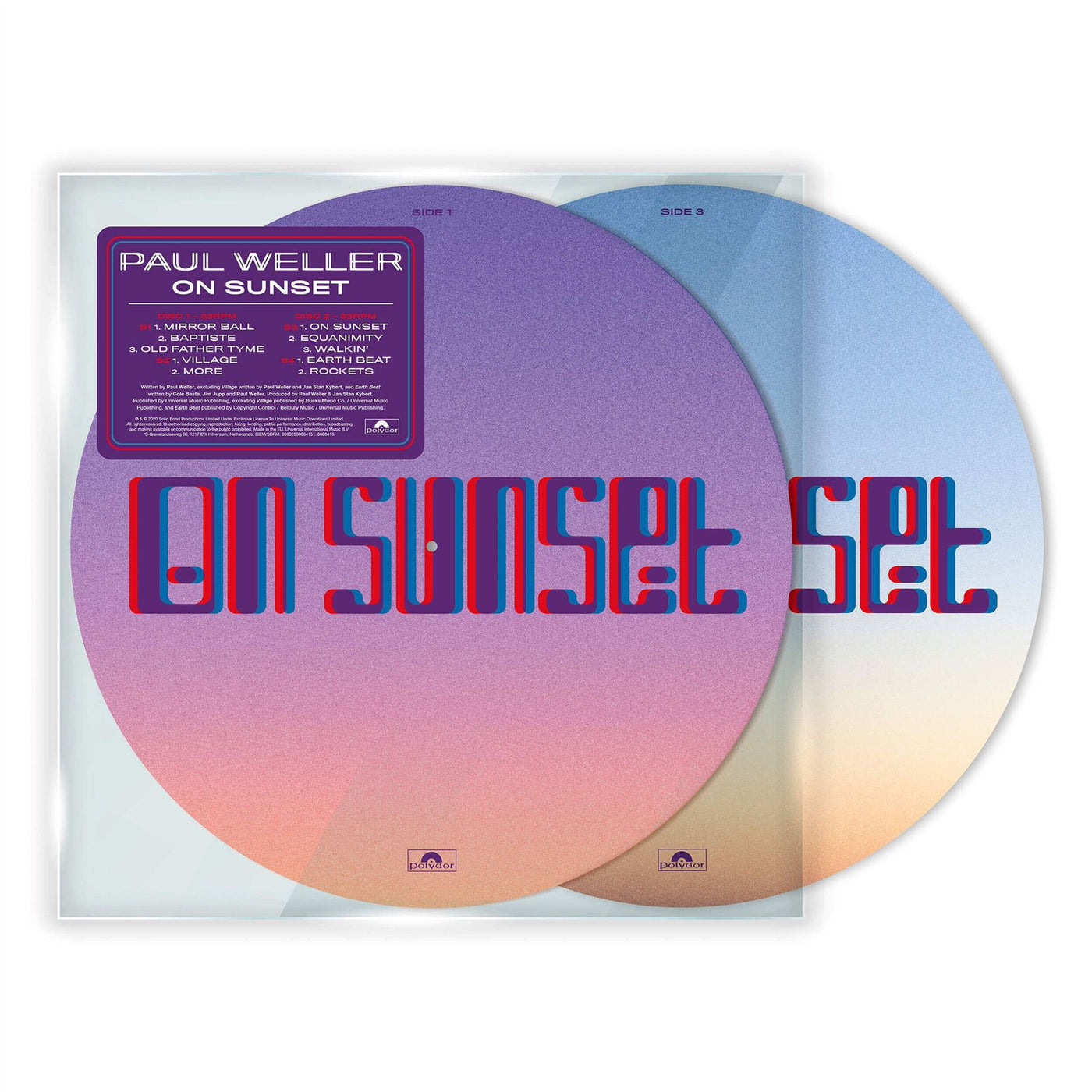Paul Weller - On Sunset 2x Picture Disc Vinyl LP