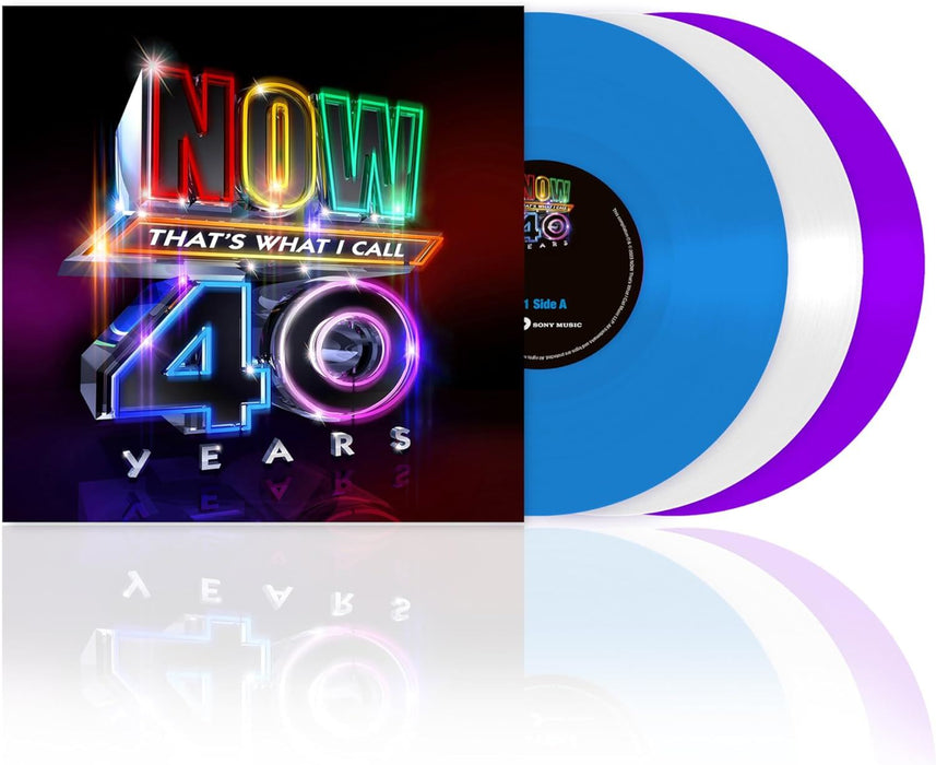 Now That's What I Call 40 Years - V/A 3x Blue / White / Violet Vinyl LP