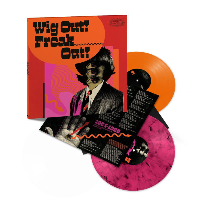 Wig Out! Freak Out! (Freakbeat & Mod Psychedelia Floorfillers 1964-1969) - V/A 2x Neon Pink Marbled / Orange Vinyl LP