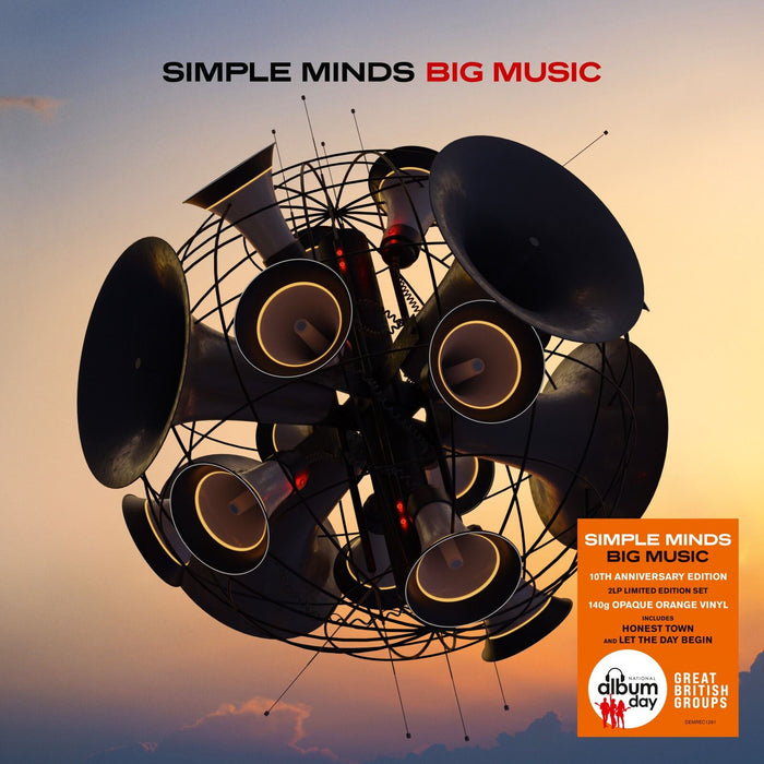 Simple Minds - Big Music 10th Anniversary National Album Day 2x Orange Vinyl LP