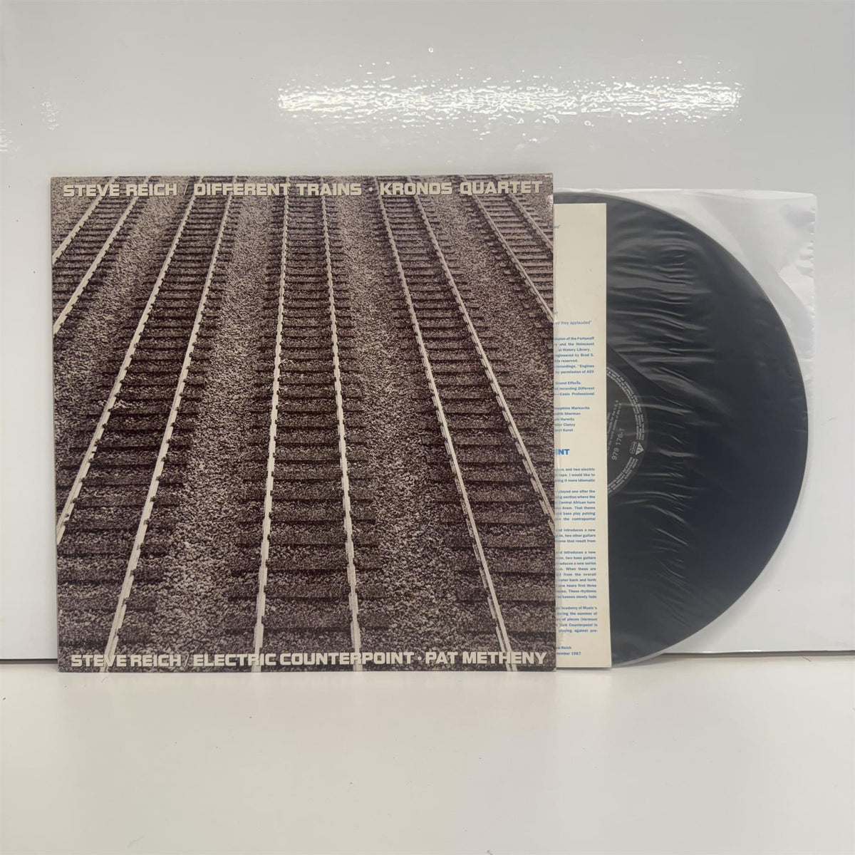 Steve Reich - Kronos Quartet / Pat Metheny - Different Trains / Electric Counterpoint First Press Vinyl LP