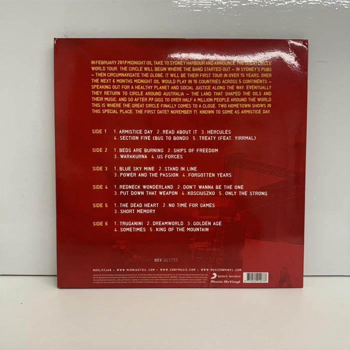 Midnight Oil - Armistice Day: Live At The Domain, Sydney Limited Edition 3x Red Vinyl LP