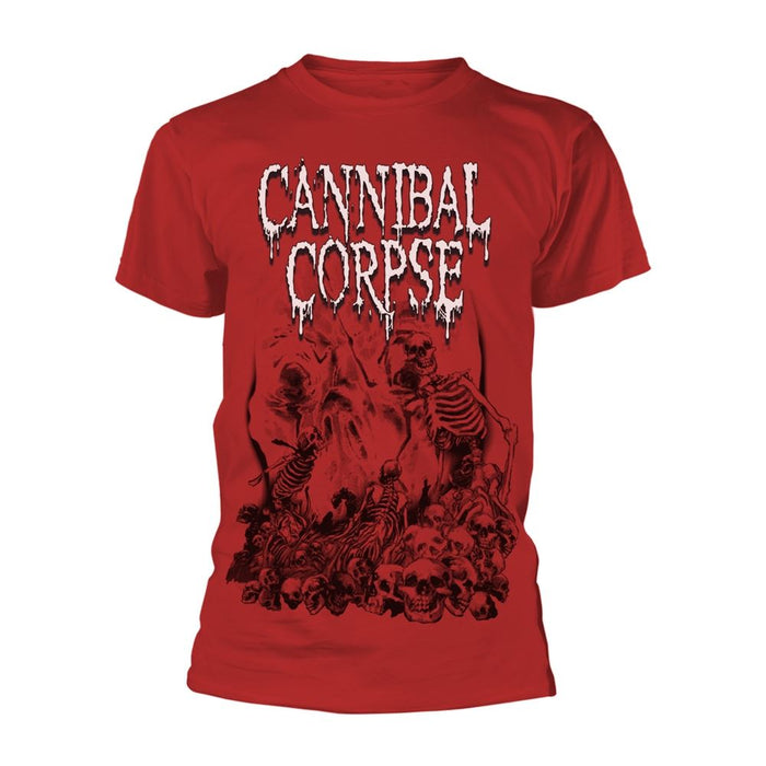 Cannibal Corpse - Pile Of Skulls 2018 (Red) T-Shirt