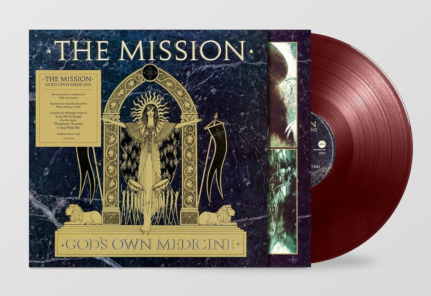 The Mission - God's Own Medicine Oxblood Red Vinyl LP Reissue