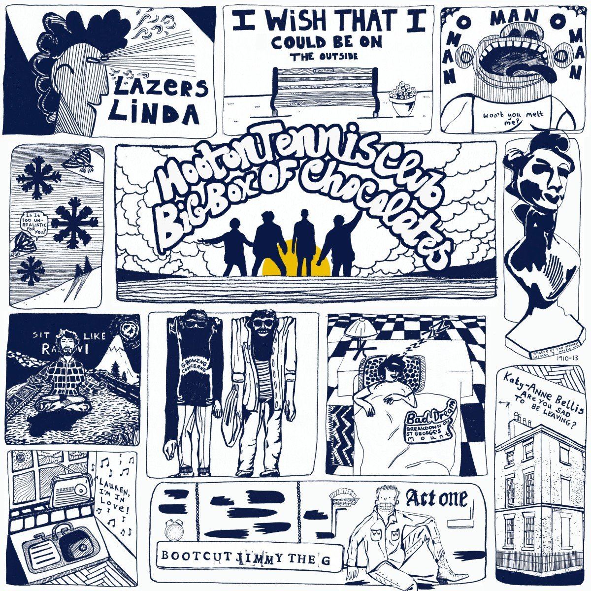 Hooton Tennis Club - Big Box Of Chocolates Yellow Vinyl LP