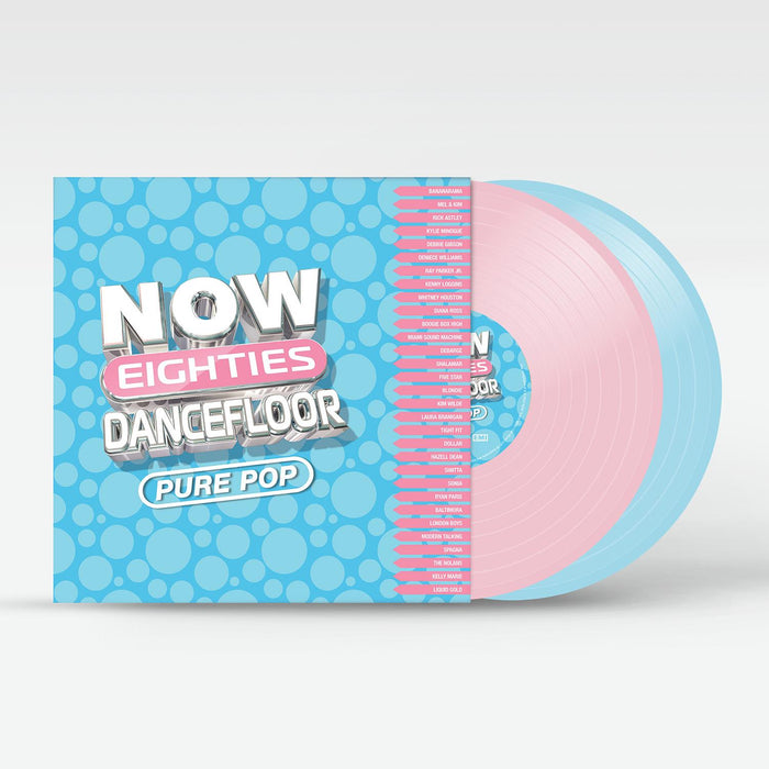 NOW That's What I Call 80s Dancefloor: PURE POP - V/A 2x Baby Pink / Baby Blue Vinyl LP