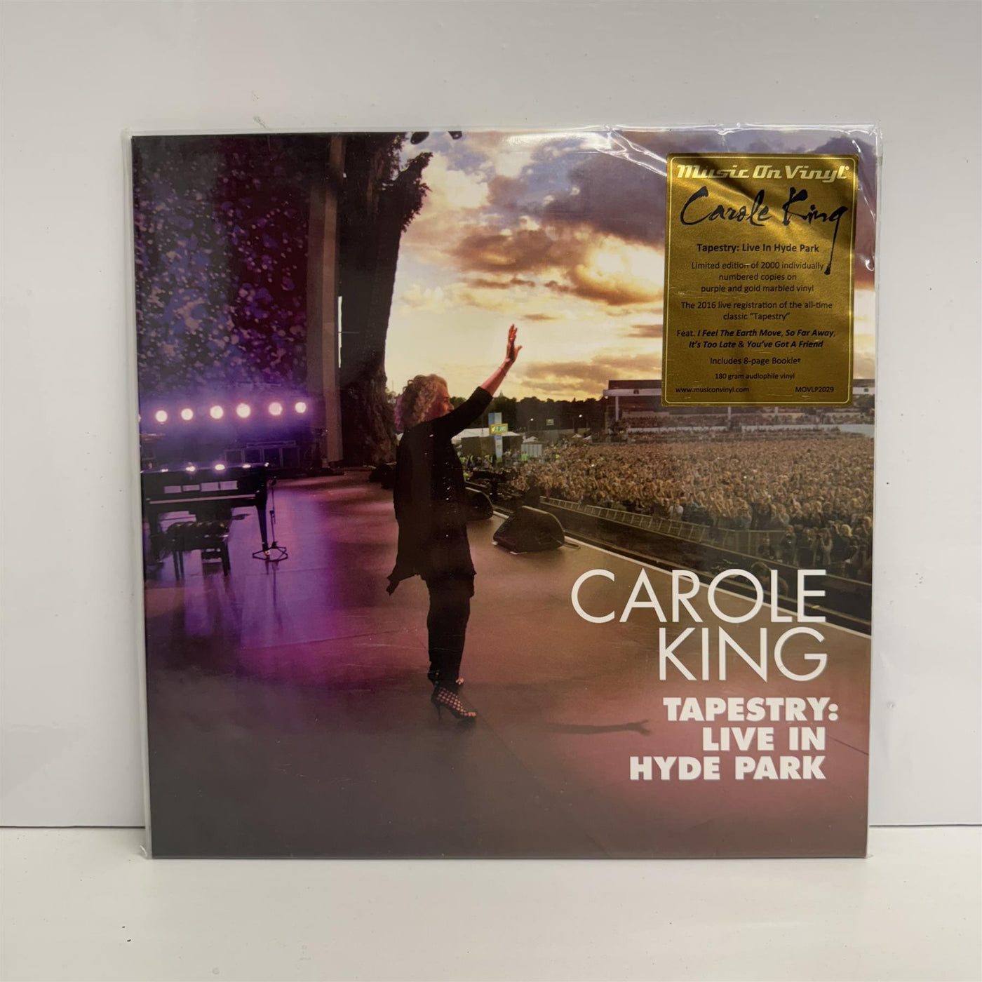 Carole King - Tapestry: Live In Hyde Park  Limited Edition 2x 180G Purple And Gold Marbled Vinyl