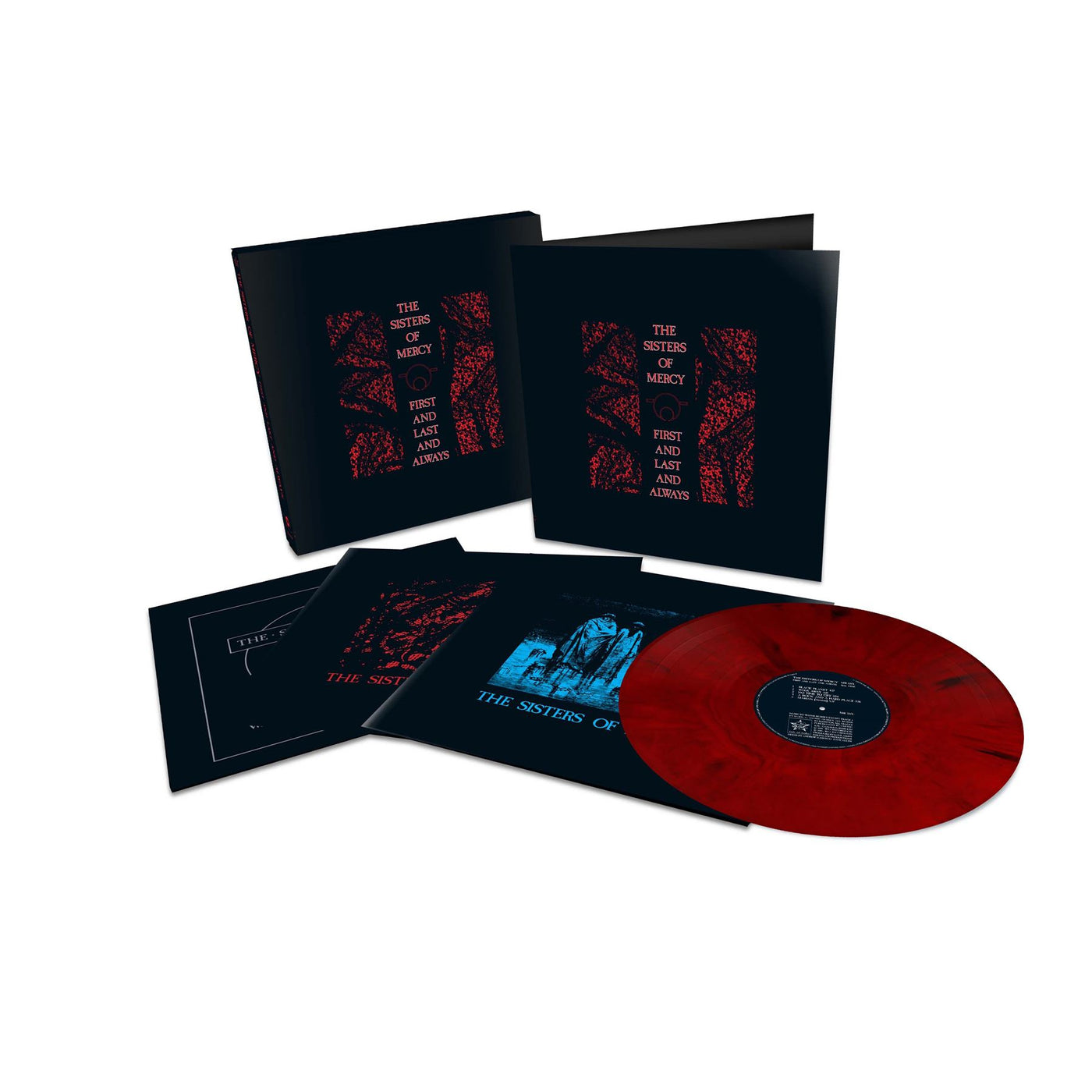 Sisters of Mercy - First and Last and Always Limited 4x Red & Black Marble Vinyl LP Box Set
