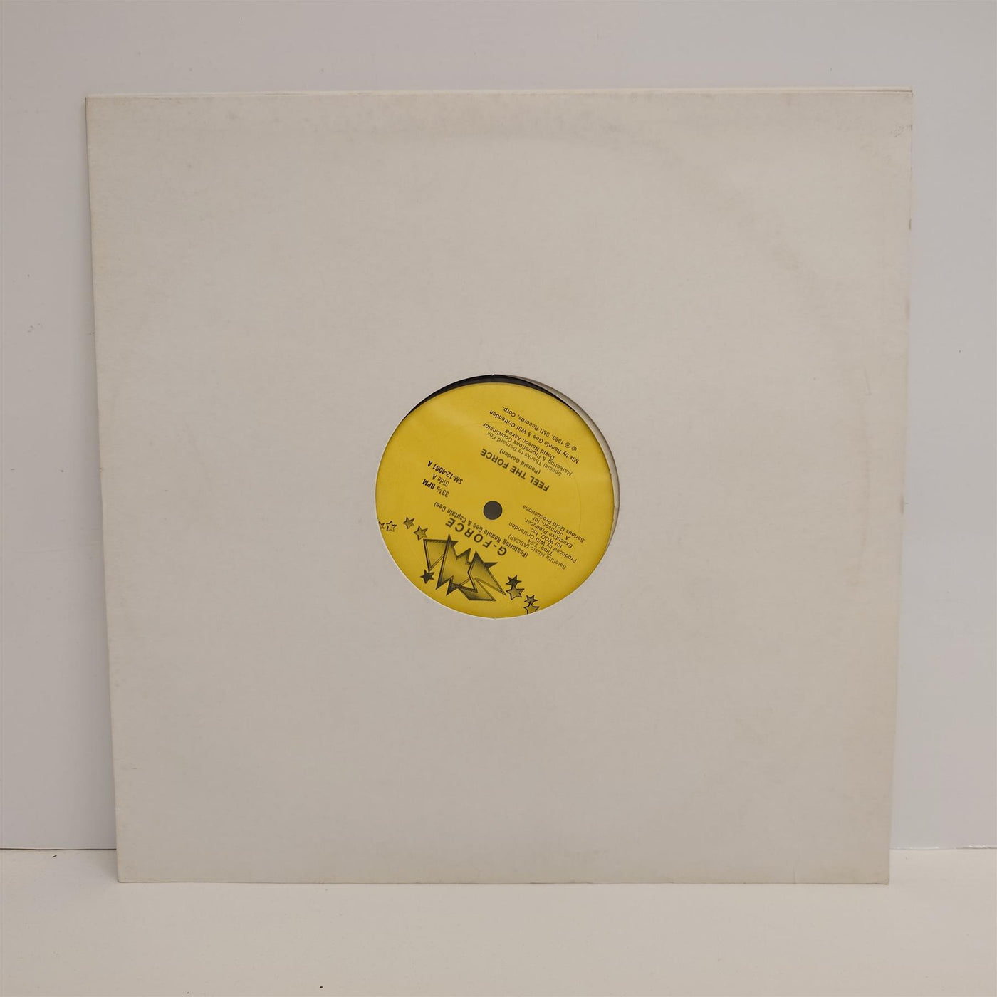 G-Force Featuring Ronnie Gee & Captain Cee - Feel The Force 12" Vinyl Single