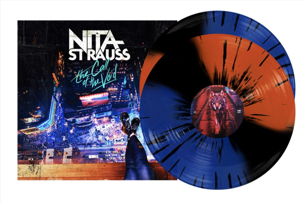 Nita Strauss - The Call of the Void 2x Royal Blue, Orange & Black Stripe With Splatter Vinyl LP