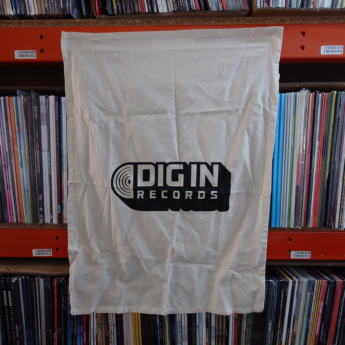 Dig In Records - Logo Tea Towel