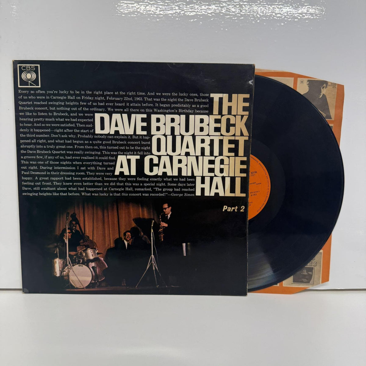 The Dave Brubeck Quartet - At Carnegie Hall (Part 2) Vinyl LP Mono
