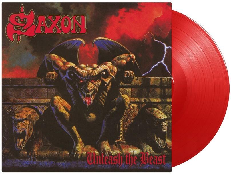 Saxon - Unleash the Beast Limited Edition 180G Red Vinyl LP Reissue