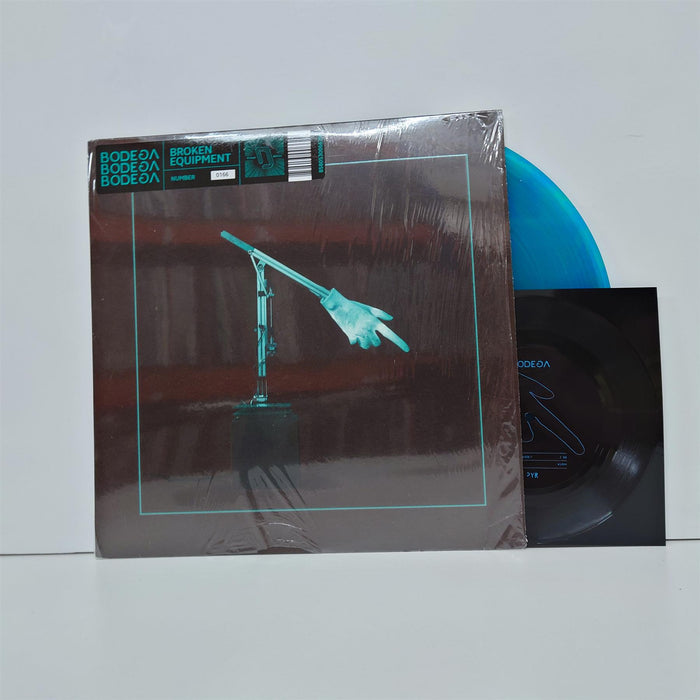 Bodega - Broken Equipment Limited Edition Clear Teal Vinyl LP + 7" Flexi-Disc