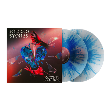 The Rolling Stones - Hackney Diamonds Anniversary Edition 2x Clear & Blue Splatter Vinyl LP
