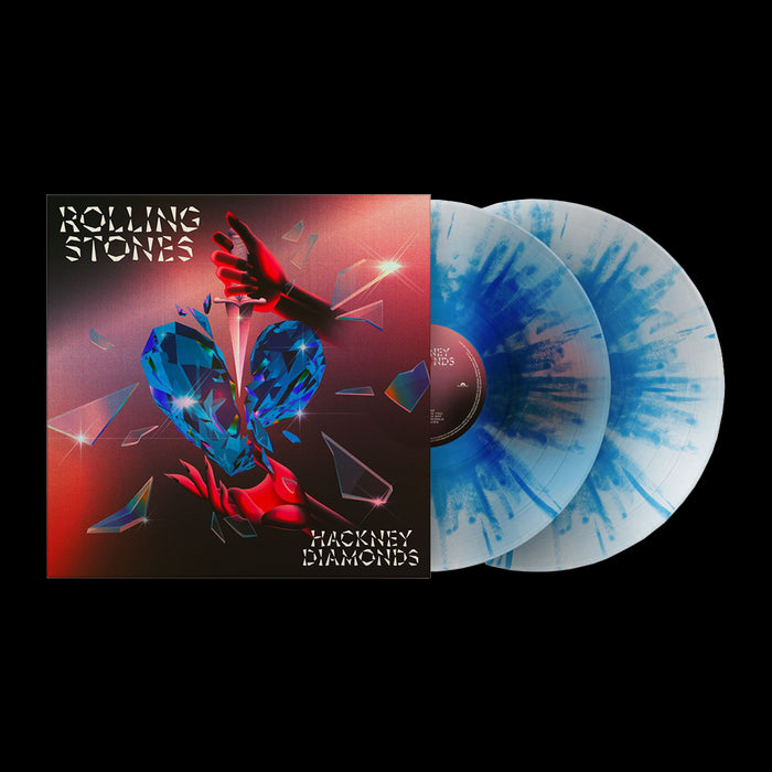 The Rolling Stones - Hackney Diamonds Anniversary Edition 2x Clear & Blue Splatter Vinyl LP