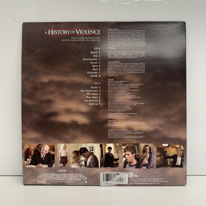 A History Of Violence (Original Score) - Howard Shore 180G Blue With Black Swirl Vinyl LP
