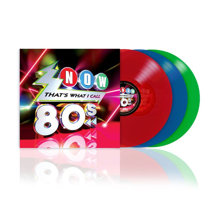 NOW That's What I Call The 80s - V/A 3x Red / Blue / Green Vinyl LP