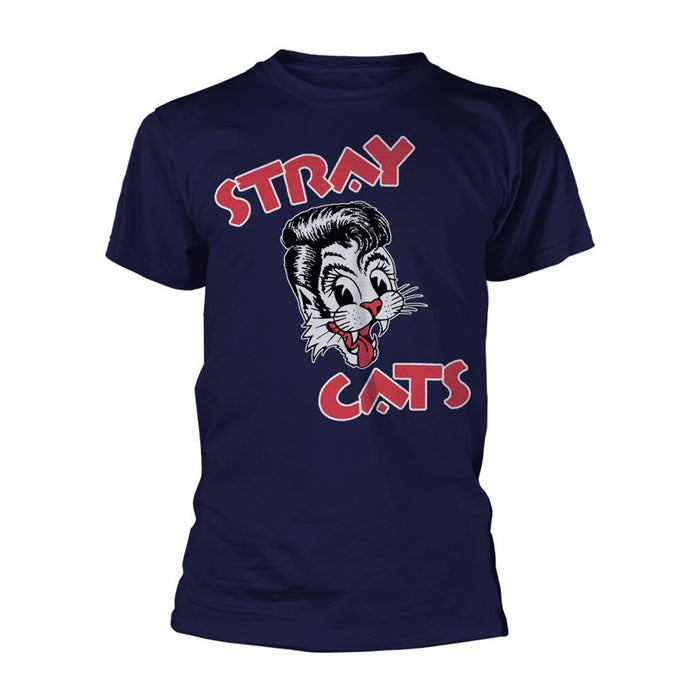 Stray Cats - Cat Logo (Navy) T-Shirt