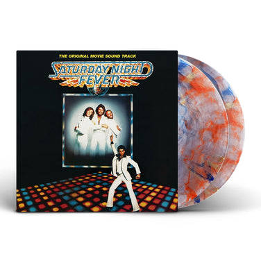 Saturday Night Fever - V/A 2x Red, Orange & Blue Marbled Vinyl LP Reissue