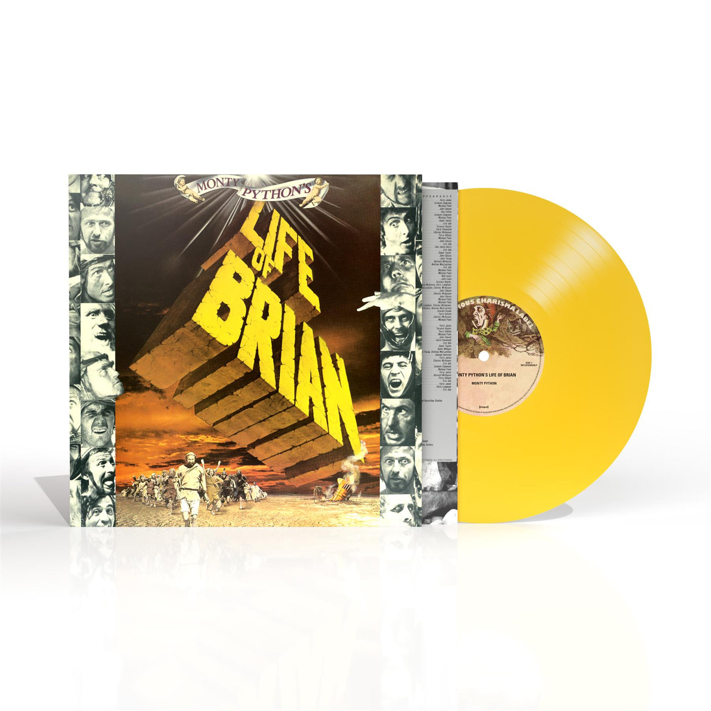 Monty Python's Life Of Brian - Monty Python Yellow Vinyl LP Reissue
