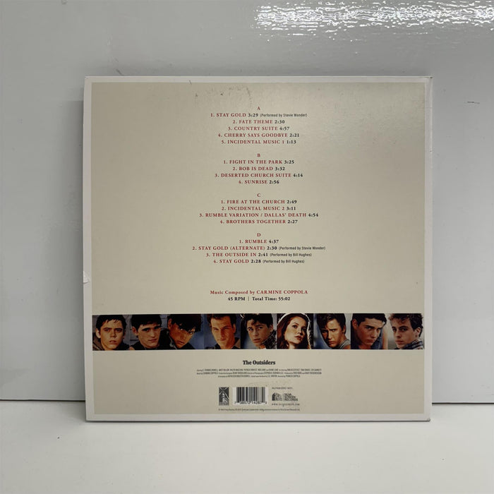 The Outsiders (Original Motion Picture Soundtrack) - Carmine Coppola 2x Turqoise & Neon Orange Vinyl LP