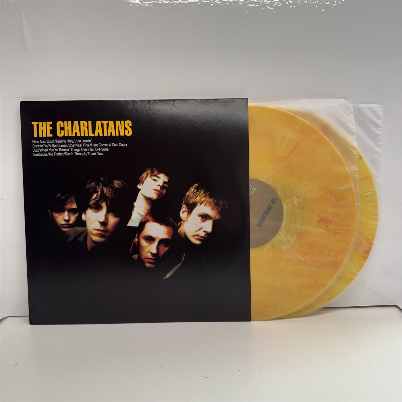 The Charlatans - The Charlatans Mispress 2x Yellow Marbled Vinyl LP Reissue