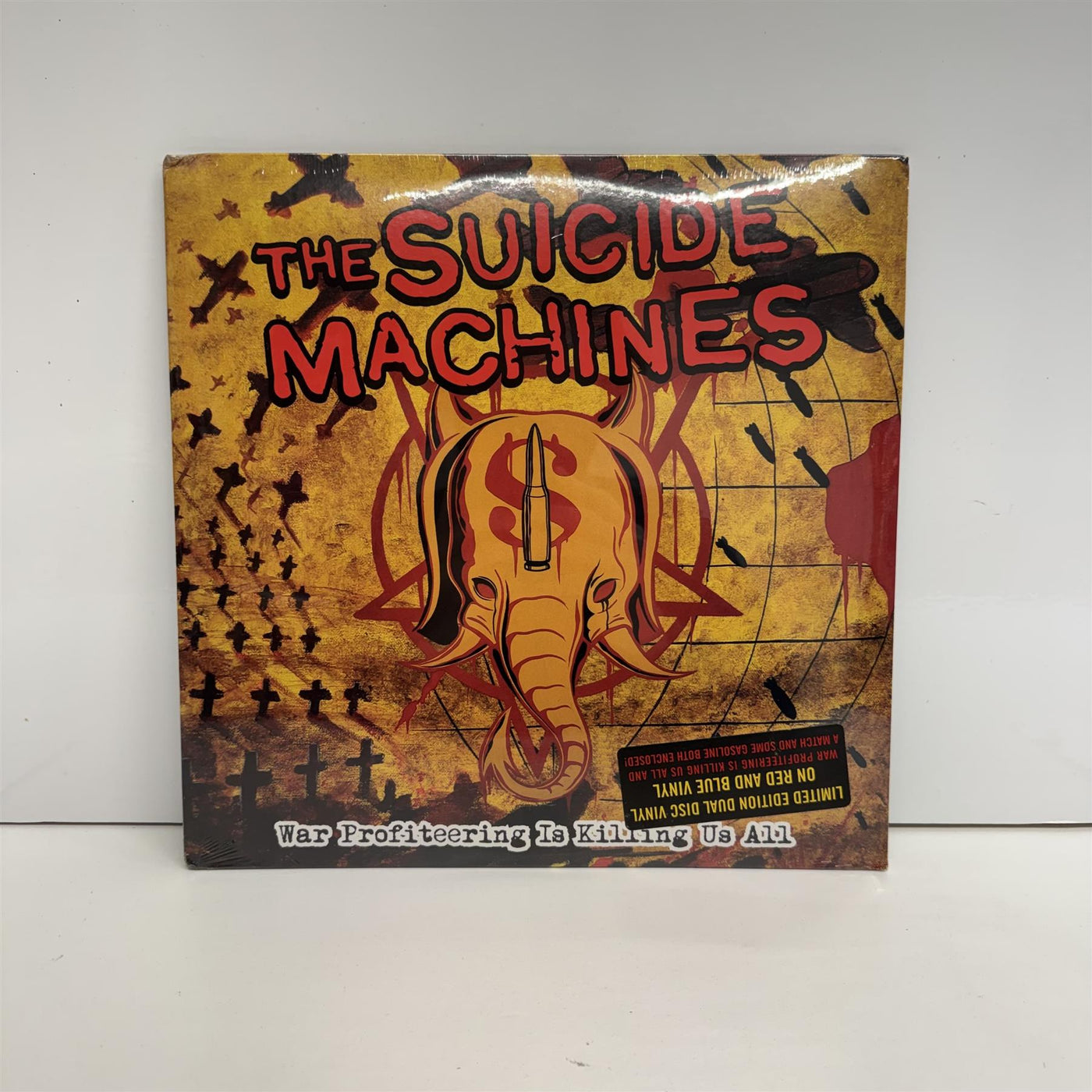 The Suicide Machines - War Profiteering Is Killing Us All / A Match And Some Gasoline 2x Blue / Red Vinyl LP