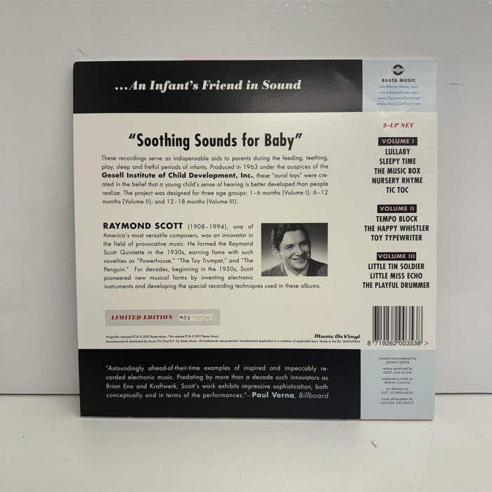 Raymond Scott - Soothing Sounds For Baby Limited Edition 3x 180G Silver Vinyl LP