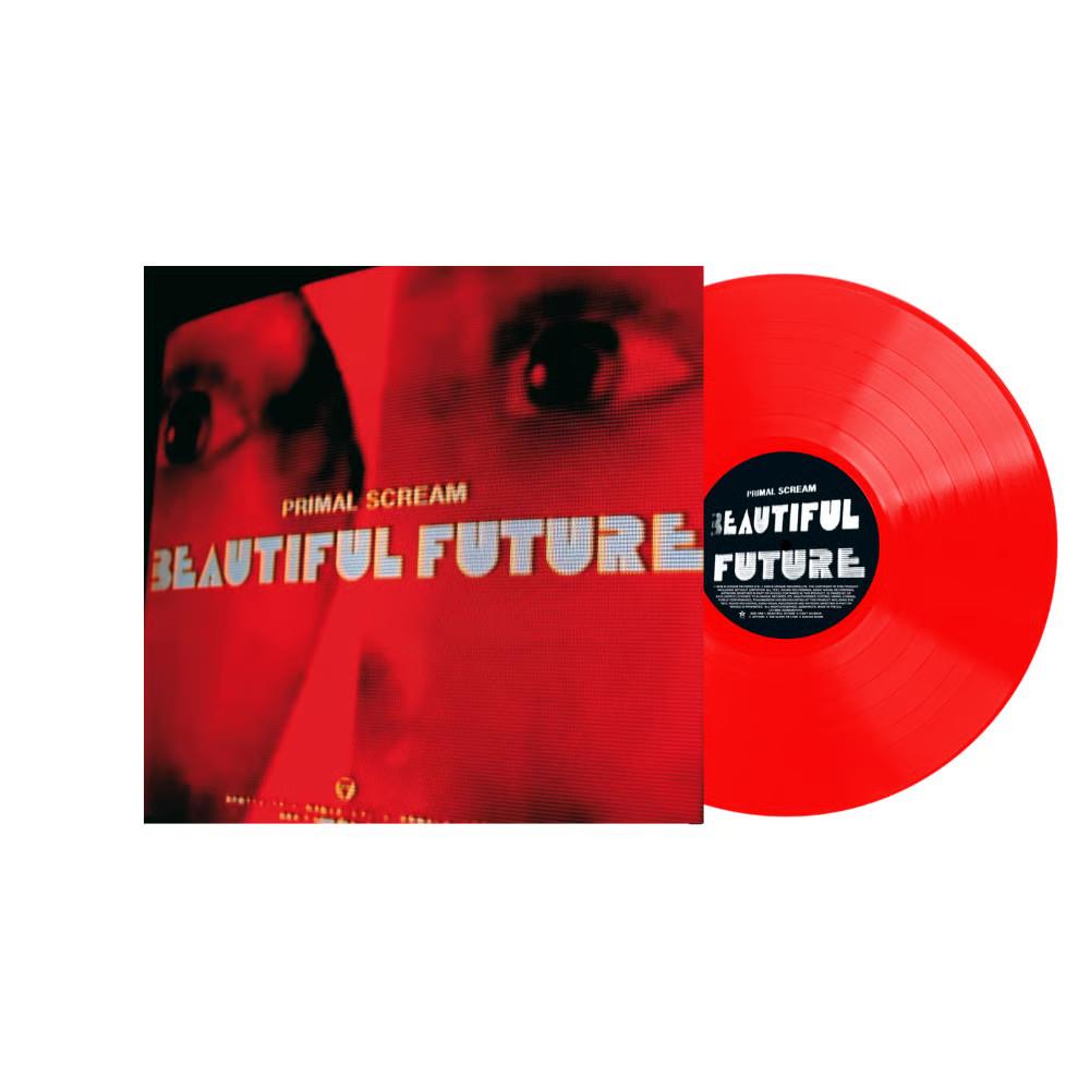Primal Scream - Beautiful Future Transparent Red Vinyl LP Reissue