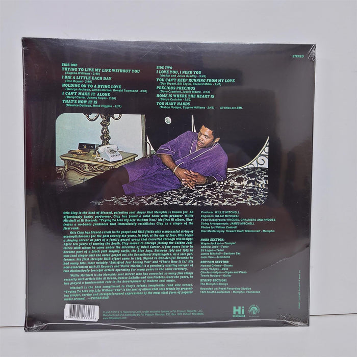 Otis Clay - Trying To Live My Life Without You Limited Edition Green Vinyl LP