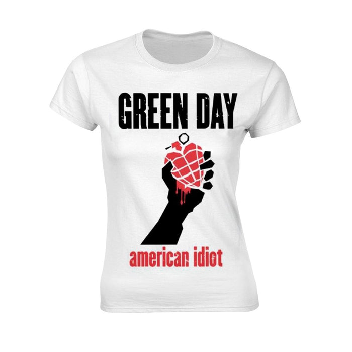 Green Day - American Idiot Heart (White) T-Shirt