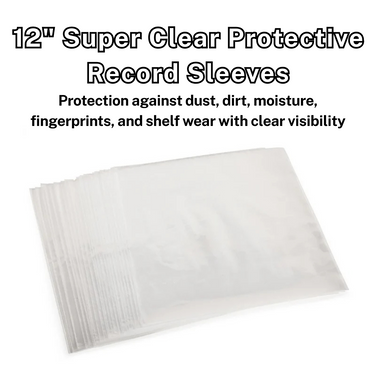 12" Super Clear Protective Record Sleeves