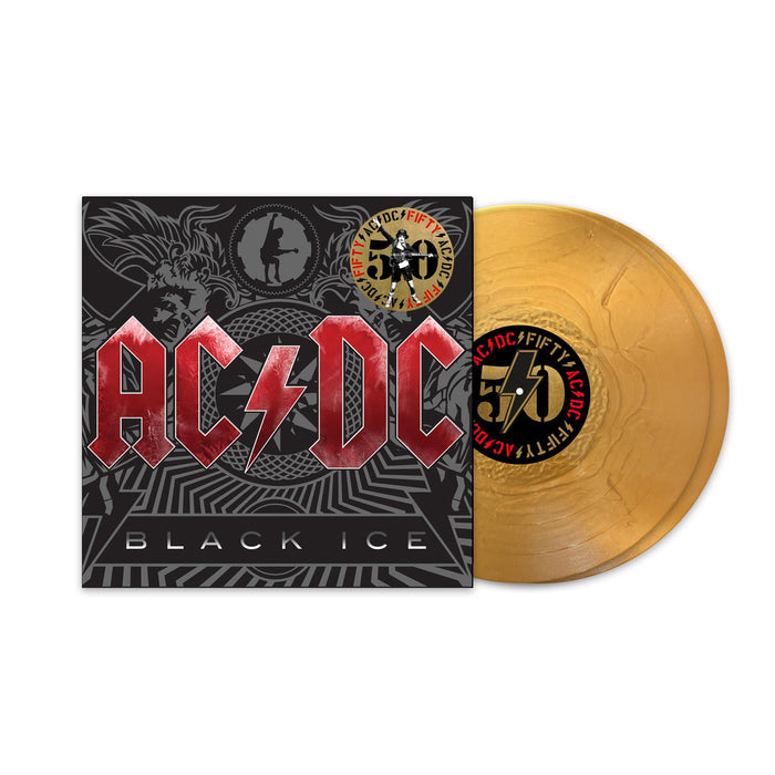 AC/DC - Black Ice 50th Anniversary 2x Gold Vinyl LP Reissue