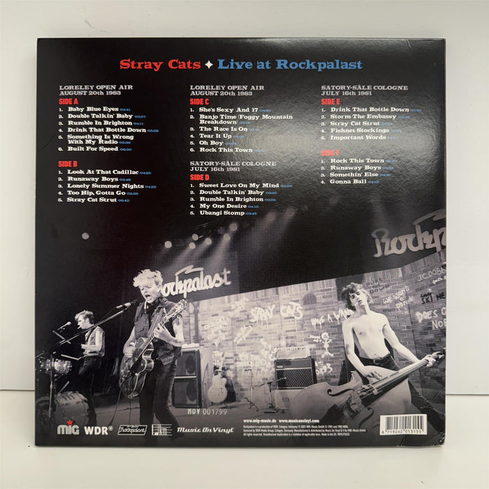 Stray Cats - Live At Rockpalast 3x Limited Edition Silvery Vinyl LP