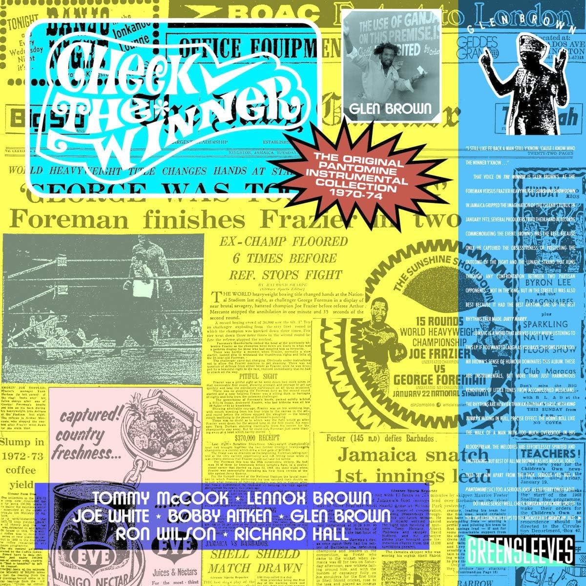 Glen Brown - Check The Winner (The Original Pantomine Instrumental Collection 1970-74) Vinyl LP Reissue