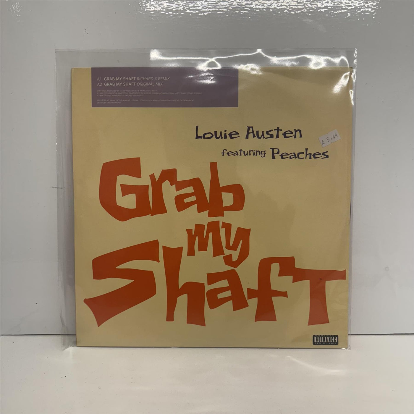 Louie Austen - Grab My Shaft 12" Vinyl Single
