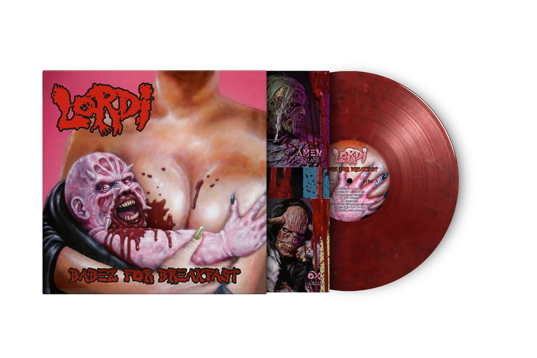 Lordi - Babez For Breakfast Limited Edition 180G Blood Red & Black Marbled Vinyl LP