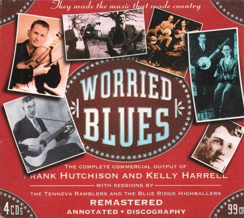 Frank Hutchison And Kelly Harrell - Worried Blues 4CD Set