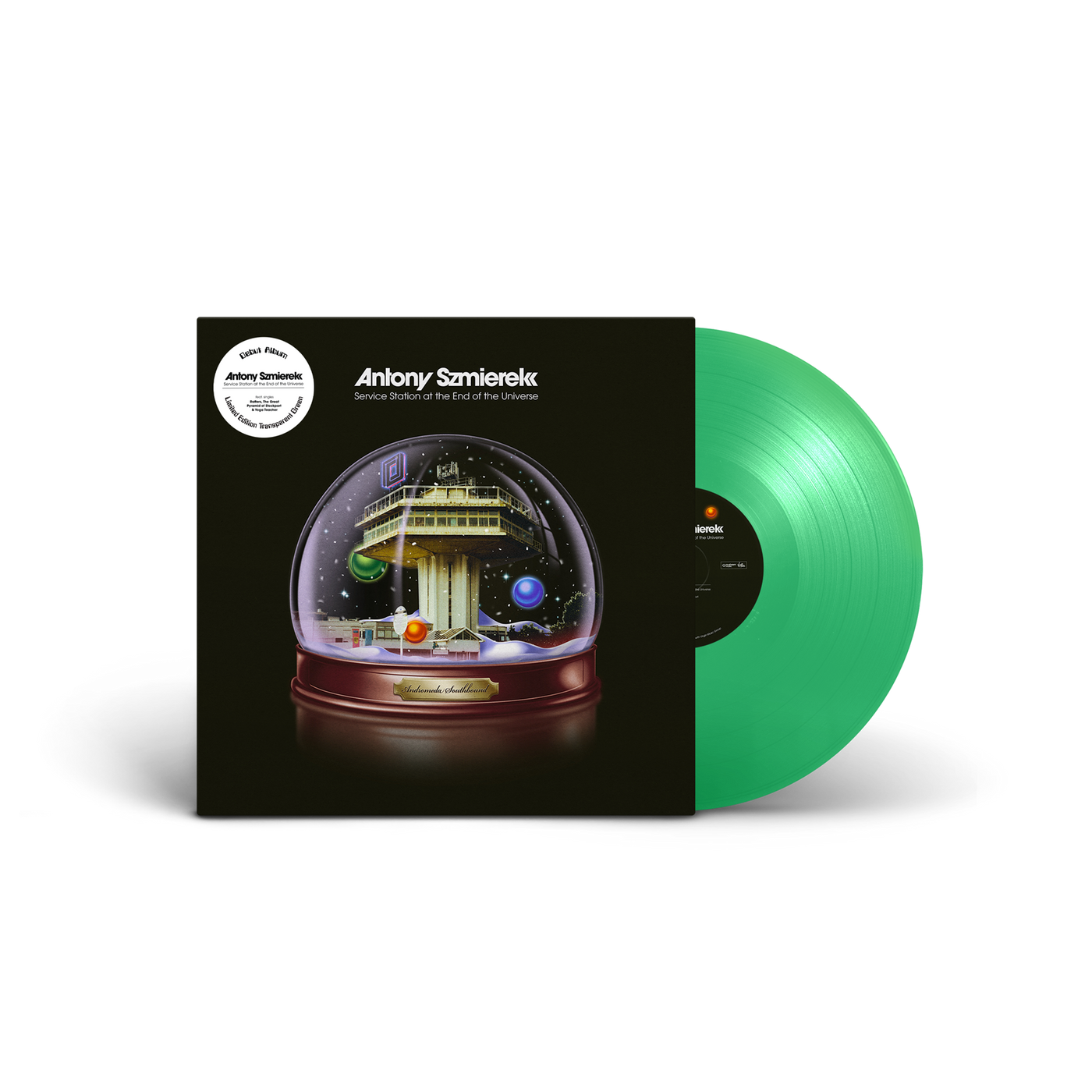 Antony Szmierek - Service Station At The End Of The Universe Transparent Green Vinyl LP Reissue