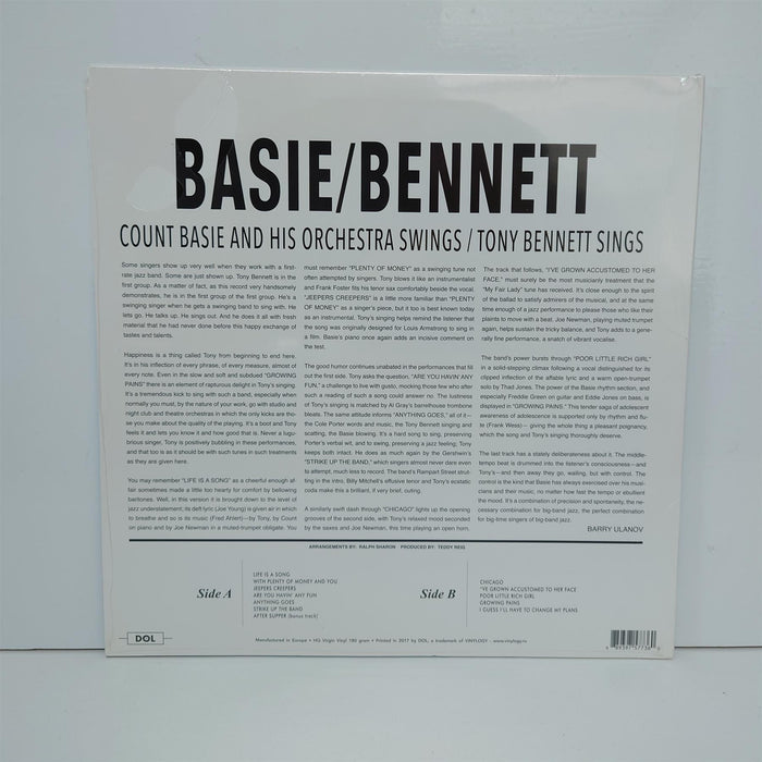Count Basie Orchestra & Tony Bennett - Basie/Bennett 180G Vinyl LP Reissue