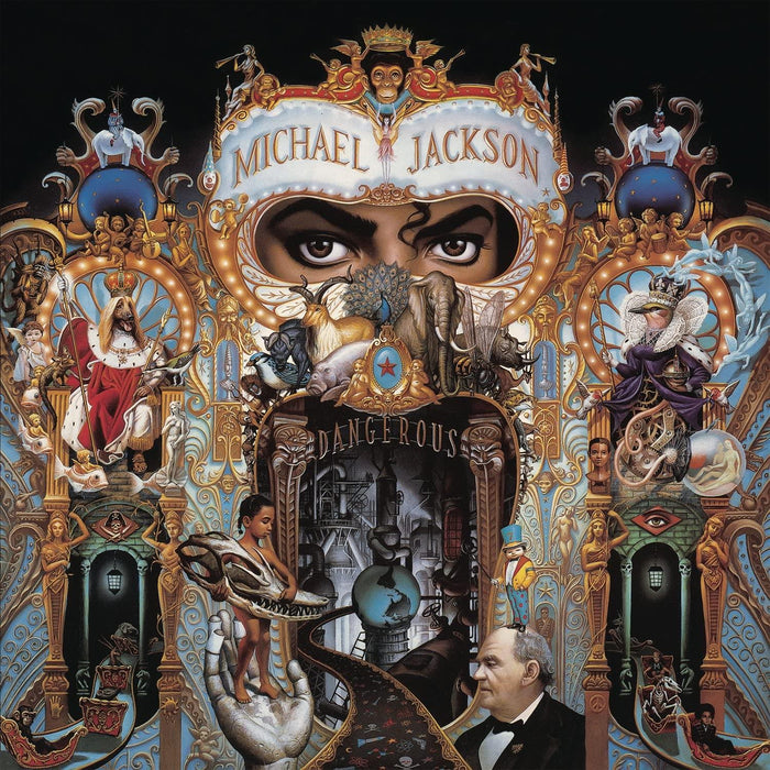 Michael Jackson - Dangerous Limited Edition Red & Black Swirl Vinyl LP Reissue