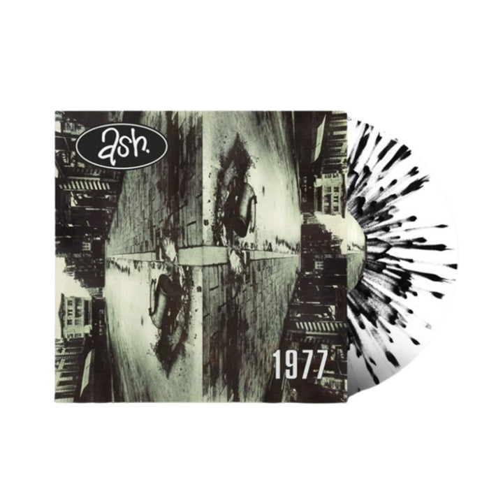 Ash - 1977 White With Black Splatter Vinyl LP